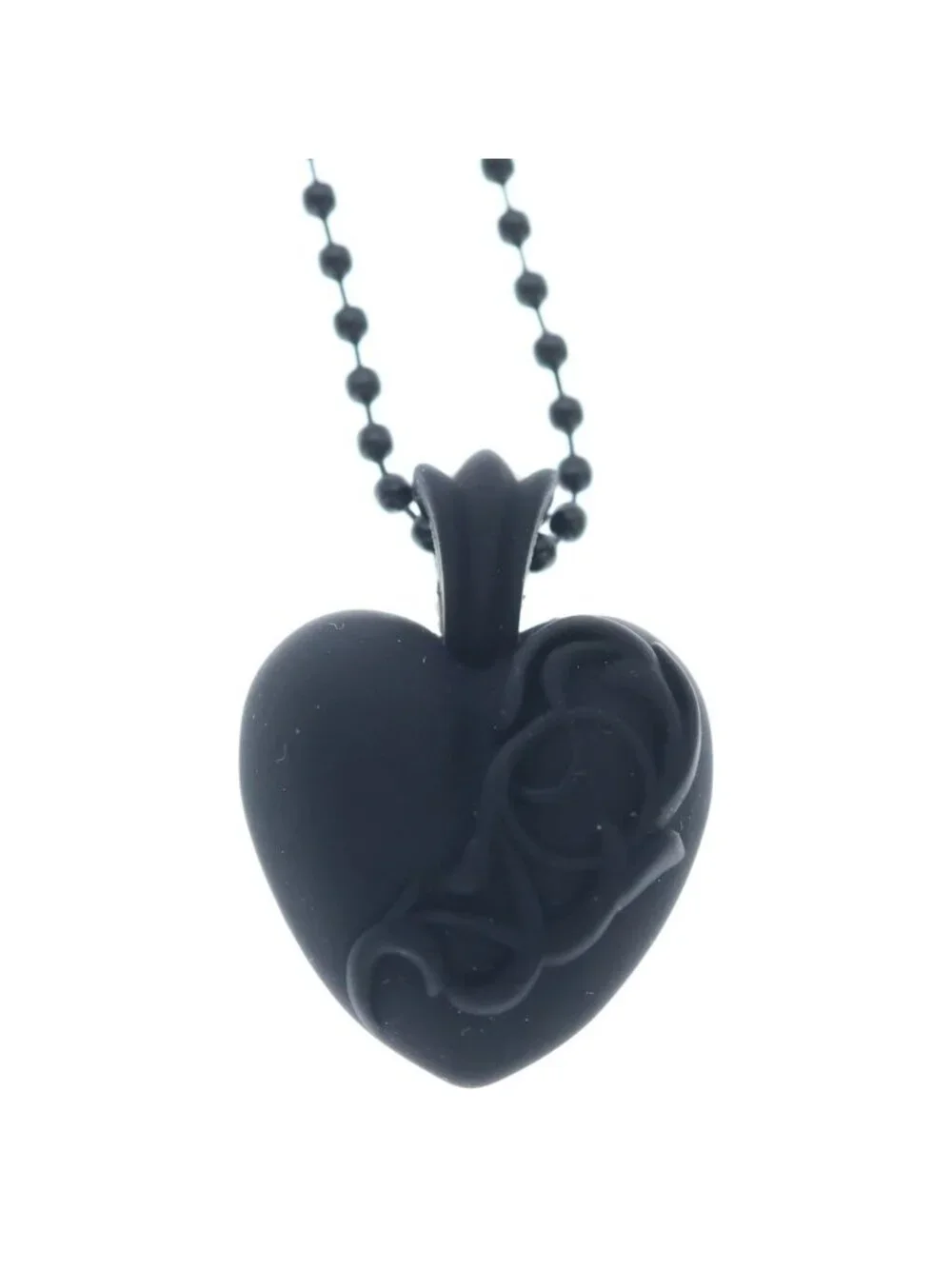 Chrome Hearts Rubber Heart Necklace Silicone